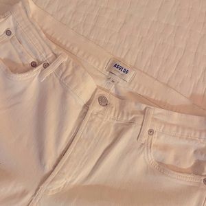 AGOLDE Toni Distressed Ankle Straight Leg Jeans